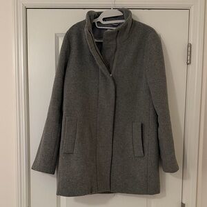 J. Crew Women's Classic Gray City Coat Trench Coat
